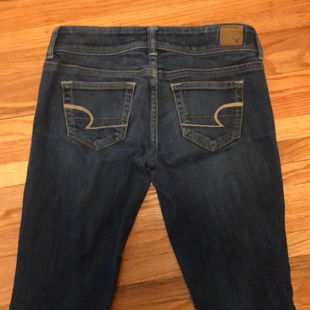 AEO Slim Boot stretch jeans.